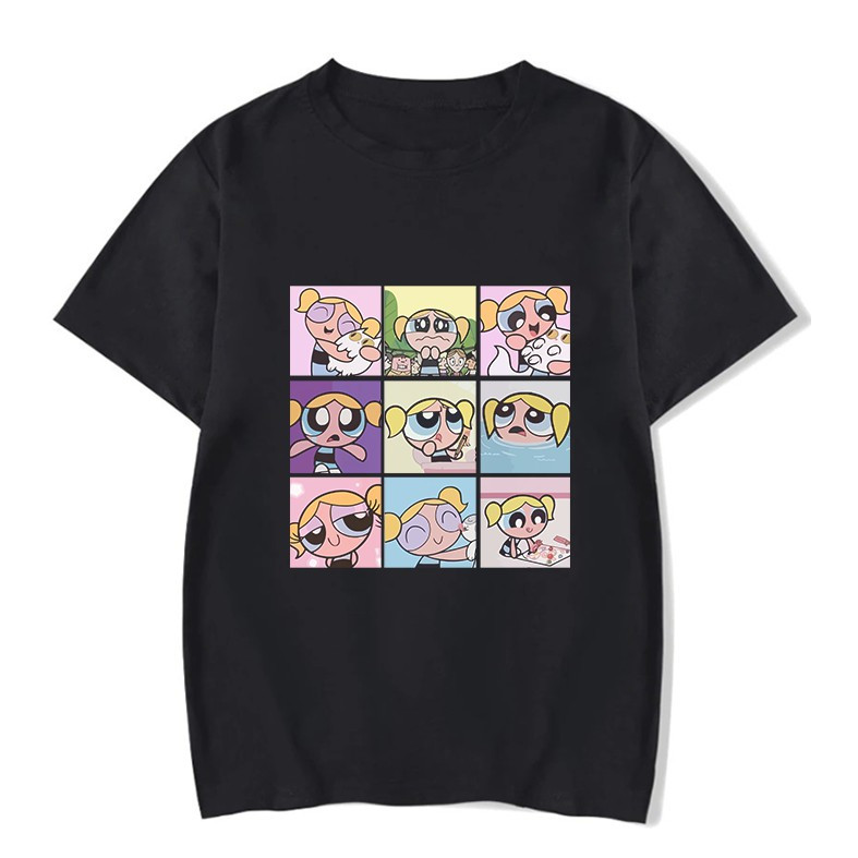 [Camiseta Premium em Algodão Puro]SISI Camiseta Unissex Algodão As Meninas Super Poderosas Lindinha Fofa