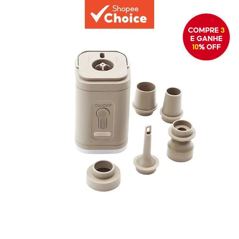 Bomba De Ar Portátil Colchão De Acampamento Sem Fio Inflator Recarregável Almofada Caminhadas/Deflatora