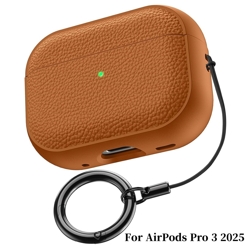 2025 Capa Para AirPods Pro 3 Caso Macio TPU Couro Design Protetora 4 3 2 1 2 Pro2 Pro3 Casos Com Cordão