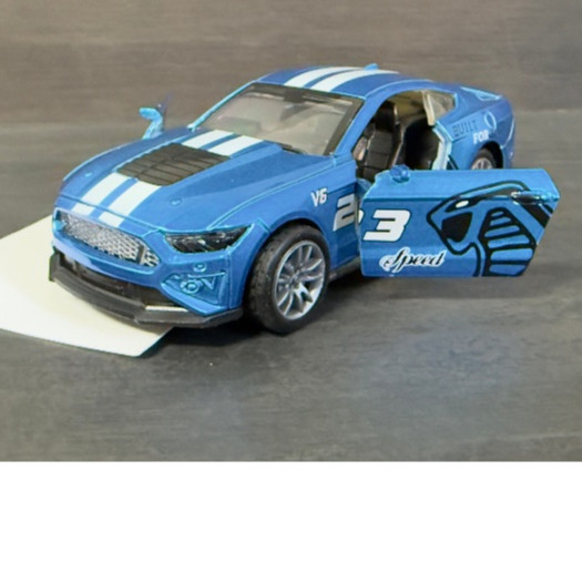 Carrinho Miniatura Mustang Shelby Gt com Fricção e Abre Portas Metal Alumínio escala 1:43