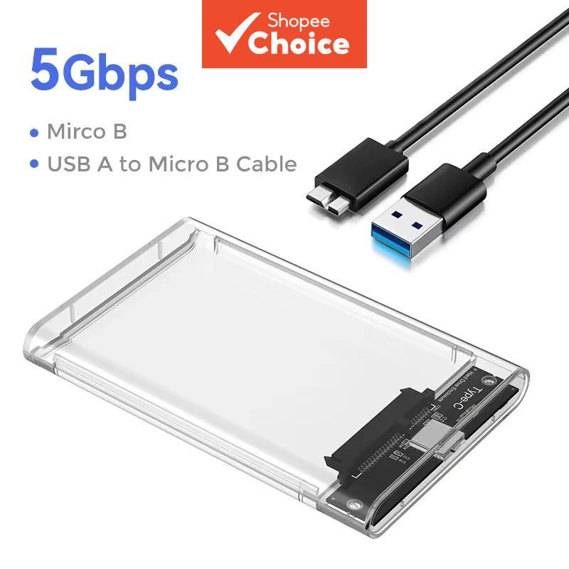 HDD 2.5 Polegada Caso USB3.0 Para SATA Gabinete Externo PC UASP Laptop Leitor De Disco Rígido