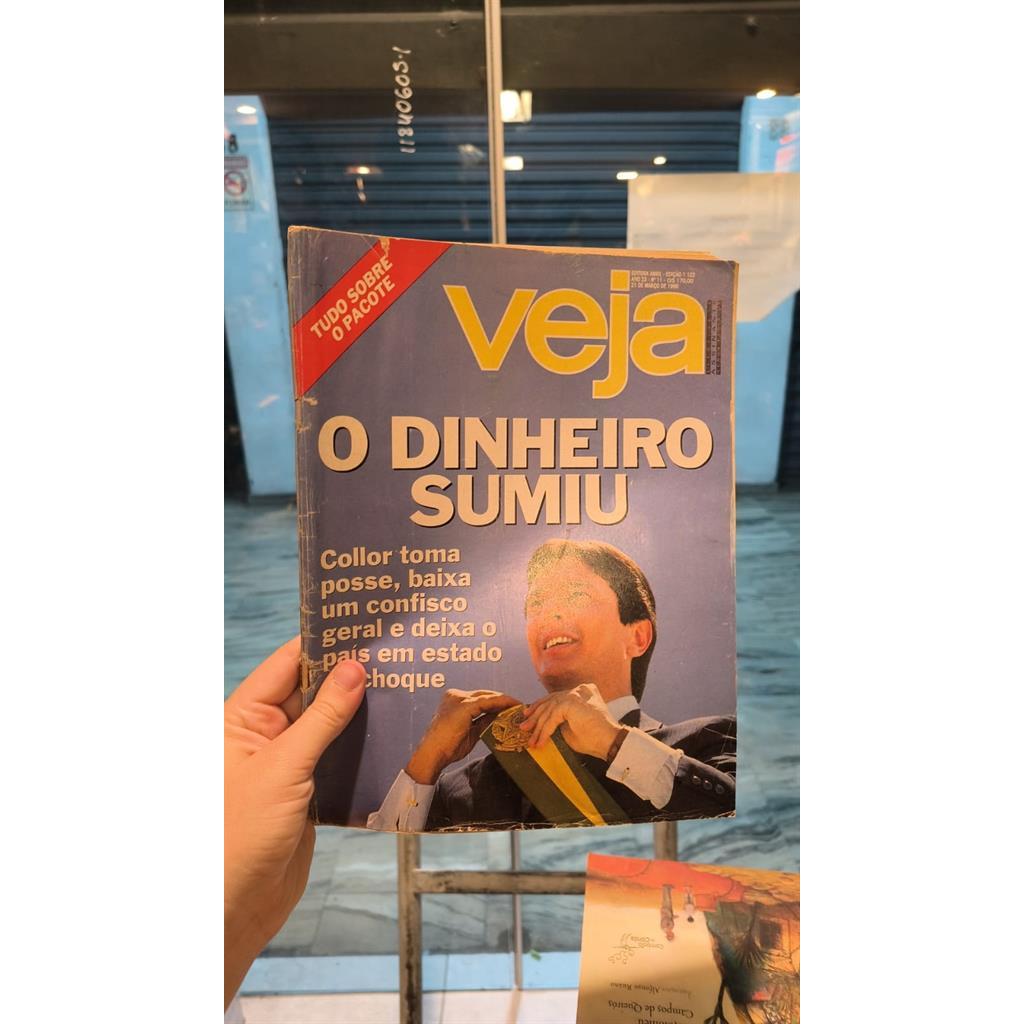 Revista Veja - O Dinheiro Sumiu - N 1122 - 1990 autor Revista