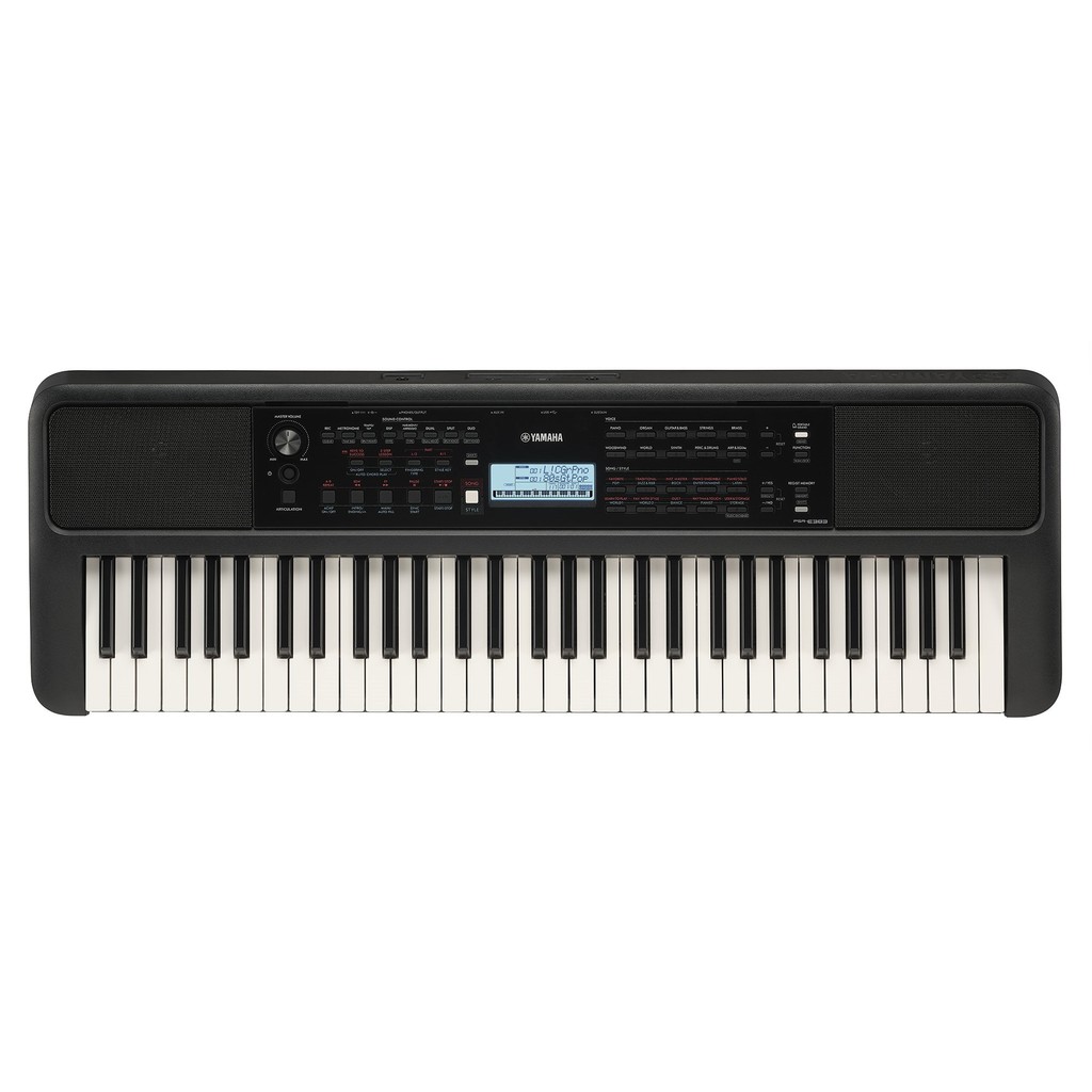 Teclado Arranjador 61 Teclas Sensitivas PSR E383 com Fonte Bivolt Yamaha
