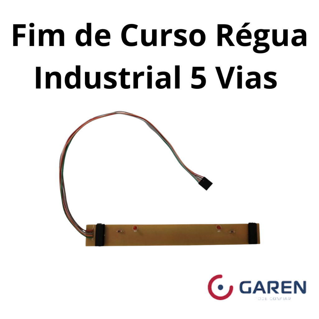 Sensor Fim de Curso 5 Vias Garen Durata Régua DZ Portão Deslizante