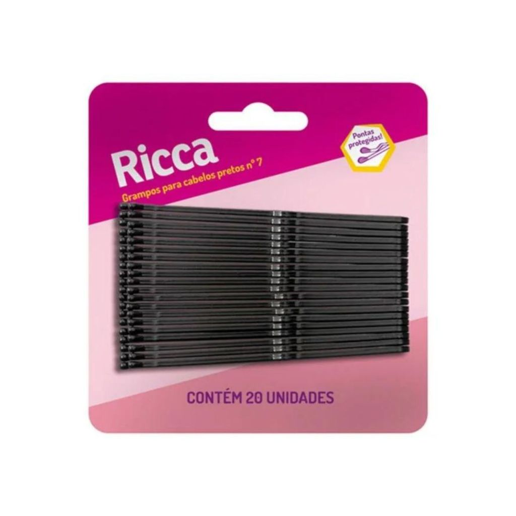 GRAMPO P/CABELO RICCA N7 PRETO 342 em Oferta na Shopee