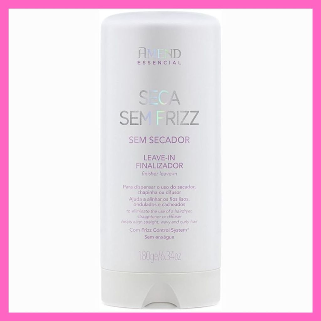 Amend Essencial Seca Sem Frizz Proteção térmica 180ml