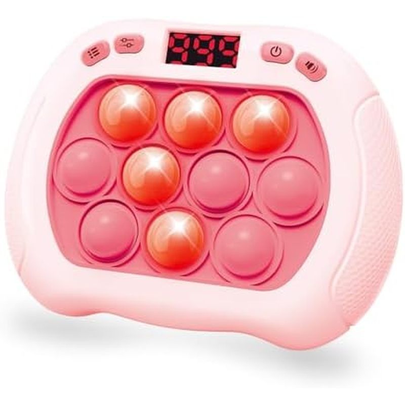 Pop Game Light Up Fidget Toy Para Crianças , 6 Modos De Tela LED Quick Push Games Controller Electric Popper Bubble Road
