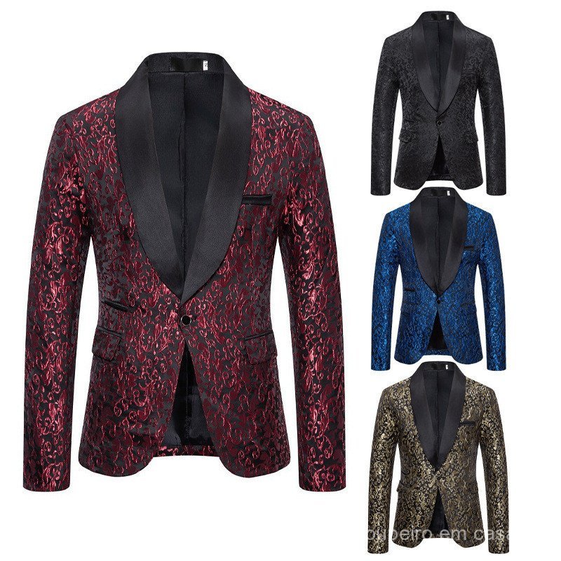 Roupas masculinas europeias americanas outono inverno estilo comércio exterior Jacquard Design de moda roupas formais Bl