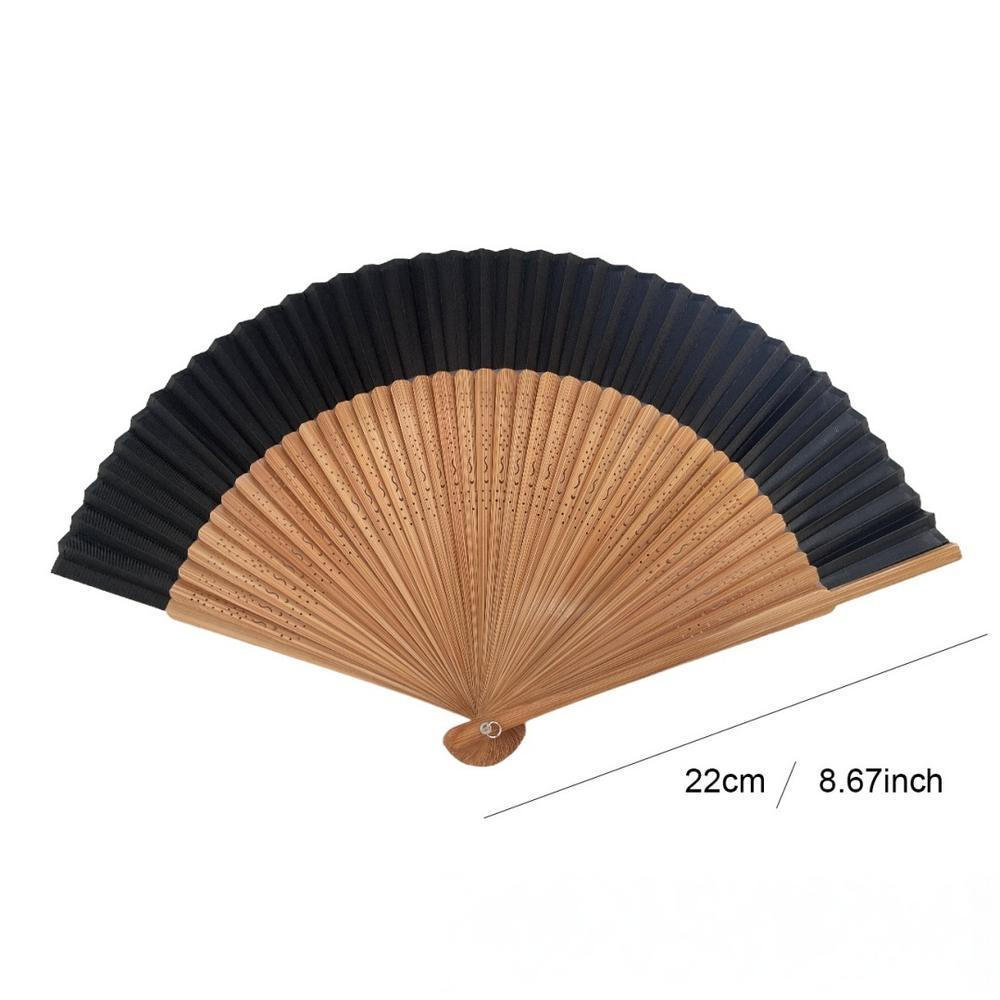 Leque Chinês De Seda Retro Elegante Ventilador De Bambu Portátil Para Fotografia Adereços De Dança Hanfu Vestir — imagem 2 de 2