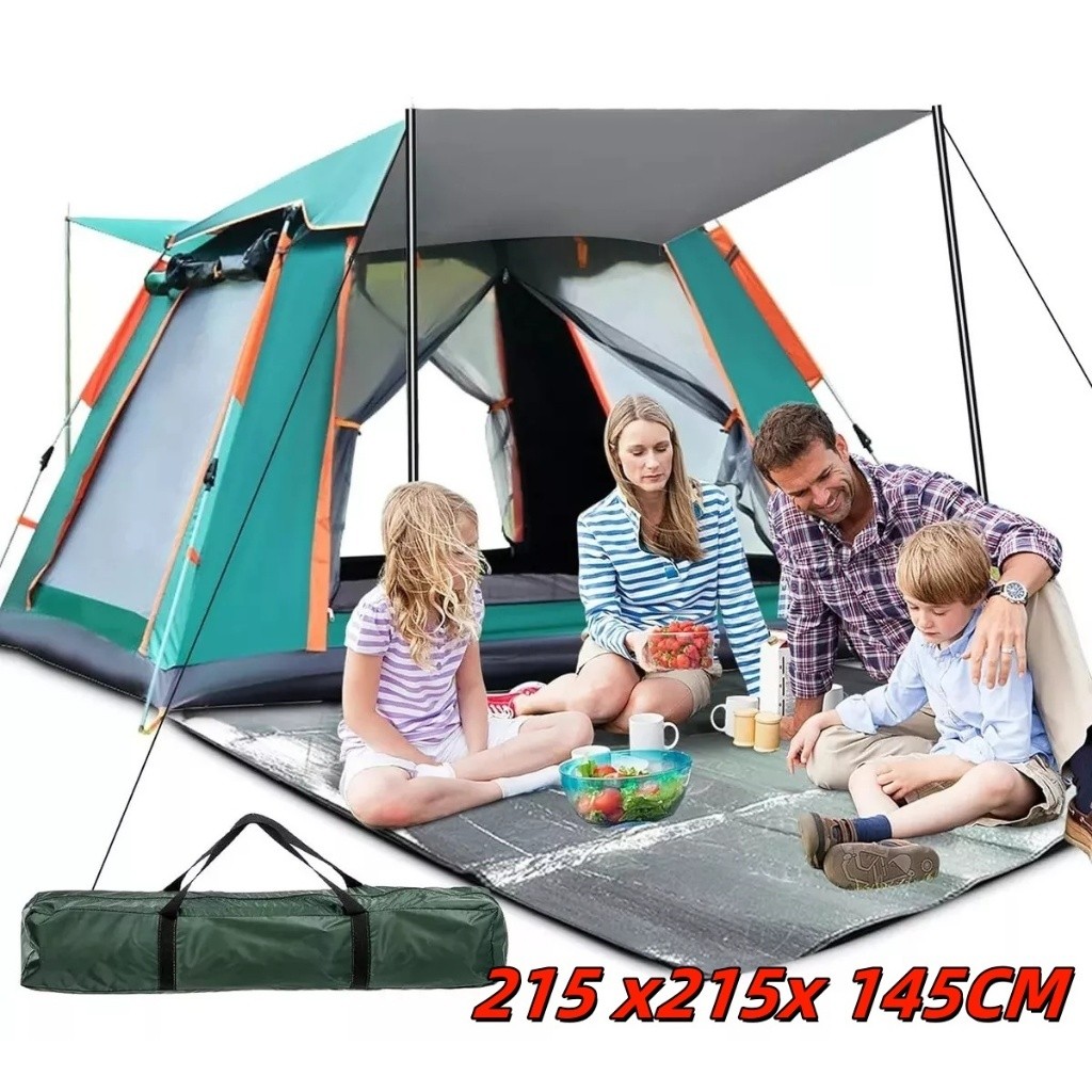 Imagem Barraca De Acampamento Grande Para 4/5 Pessoas 2.1x2.1x1.5m (5 a 8 pessoas)