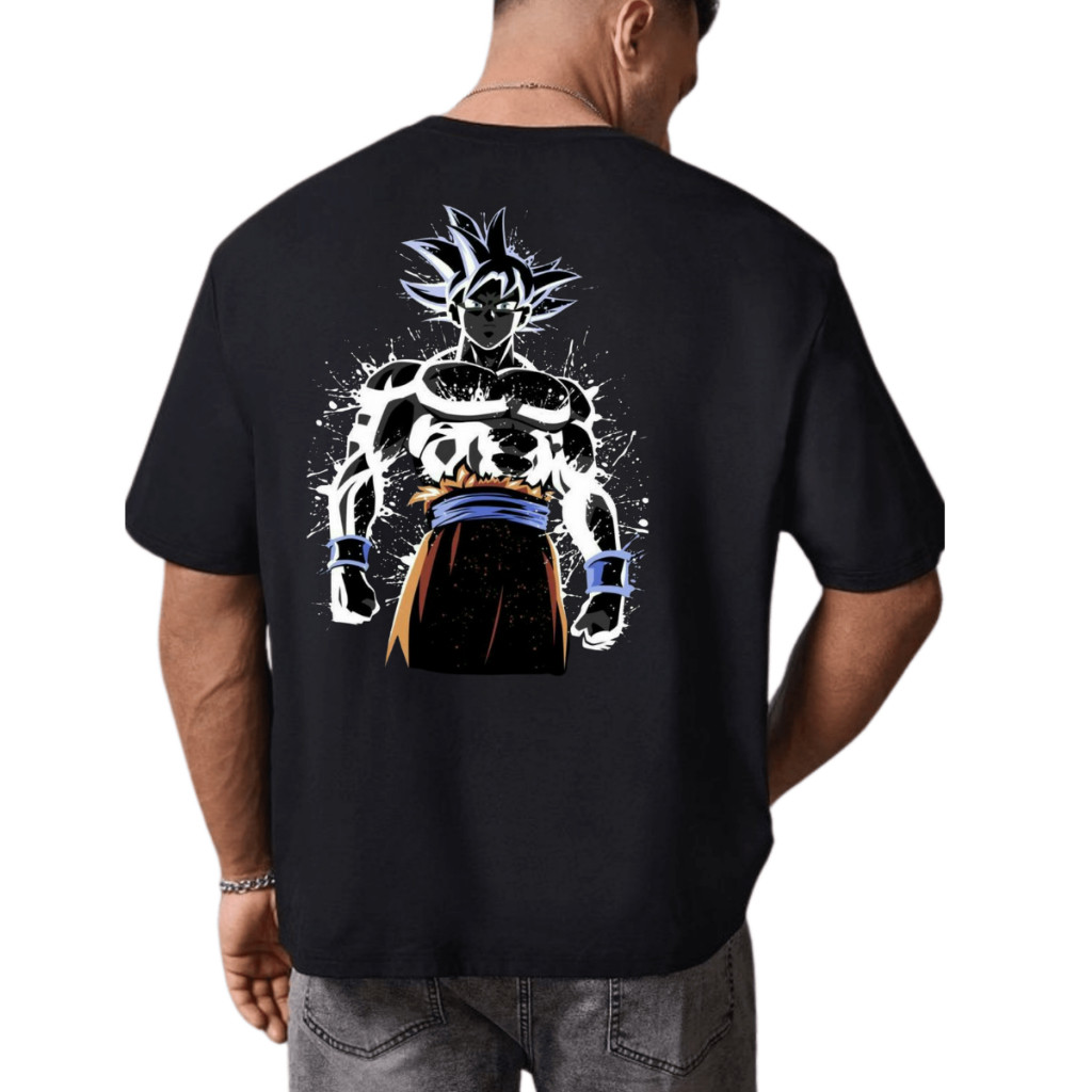 Camiseta Masculina Goku Estampado Camisa Oversized Treino Academia Lançamento