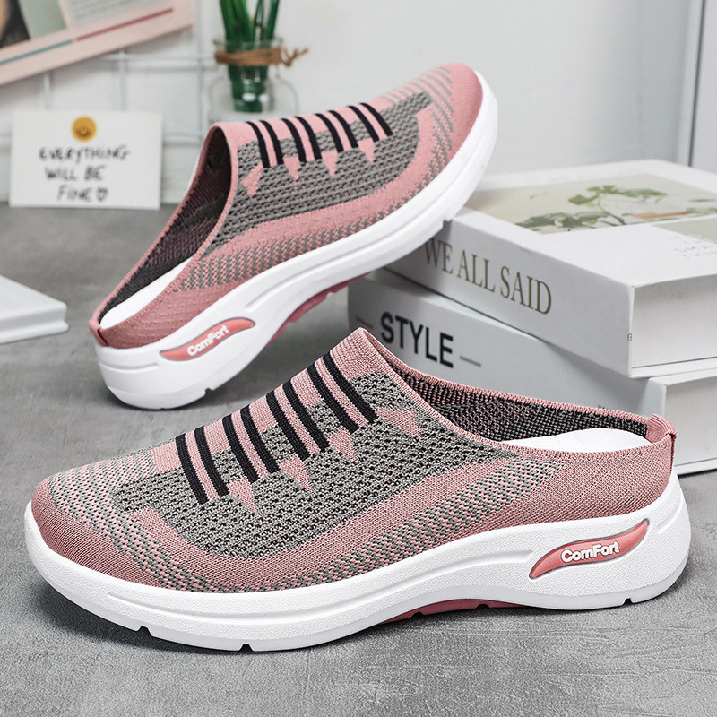 Sapatos femininos sapatos femininos sapatos casuais respiráveis meia chinelos sapatos mãe