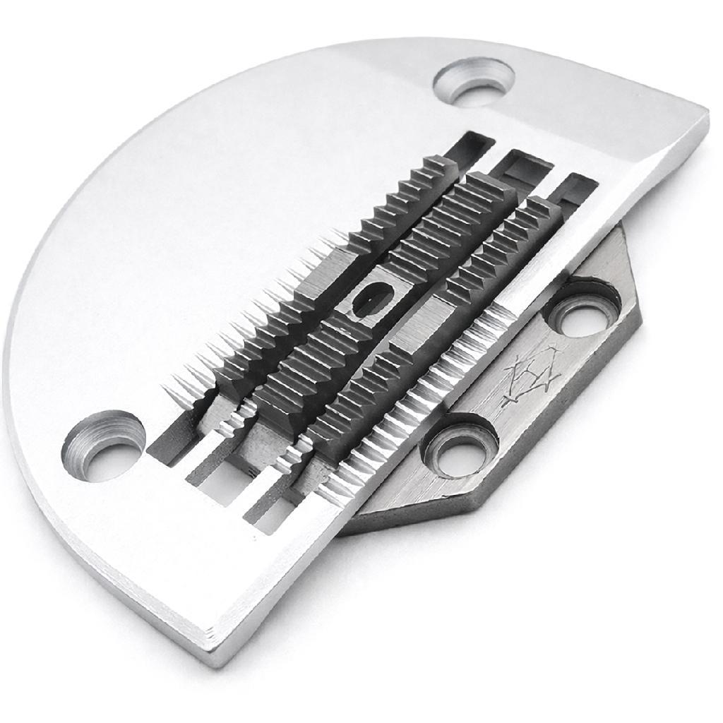 Chapa Agulha Dente Serrilha Maquina Costura Reta Transporte Duplo 3 Carreiras