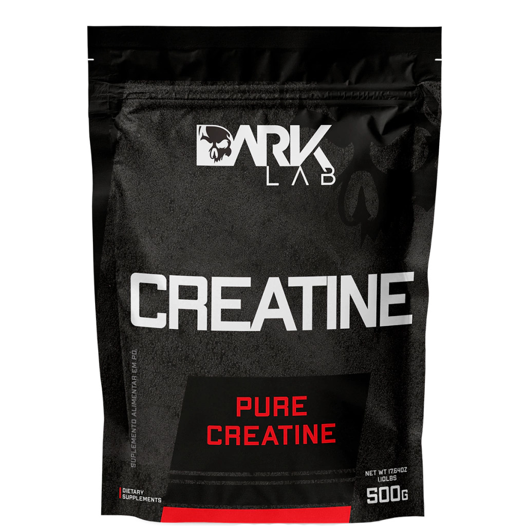 Creatina Monohidratada Pura Refil 500g Dark - Creatina 100% Pura