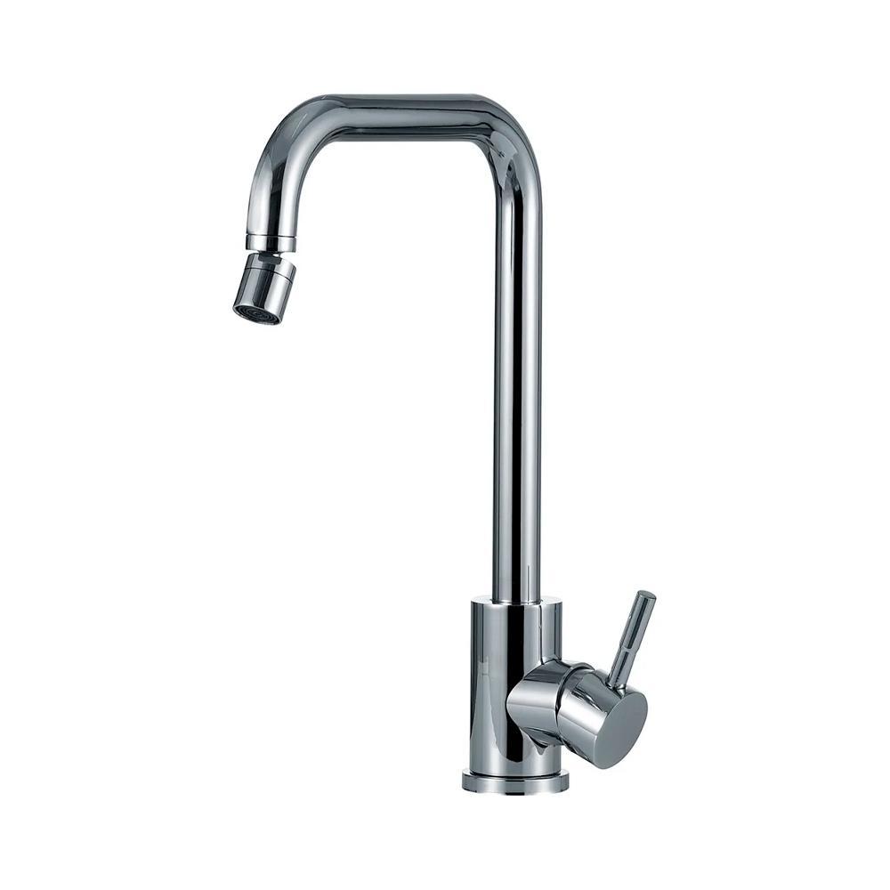 Torneira Para Cozinha Misturador Monocomando Em Aço Inox 304 Potengí Pingoo - Pr