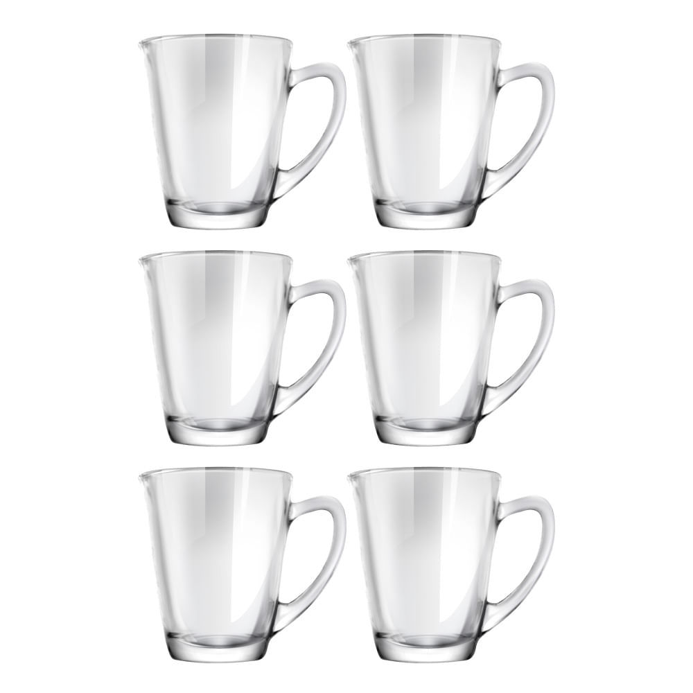Detalhes do Conjunto de 6 Canecas 86ml Affogat CV244728 Cazza