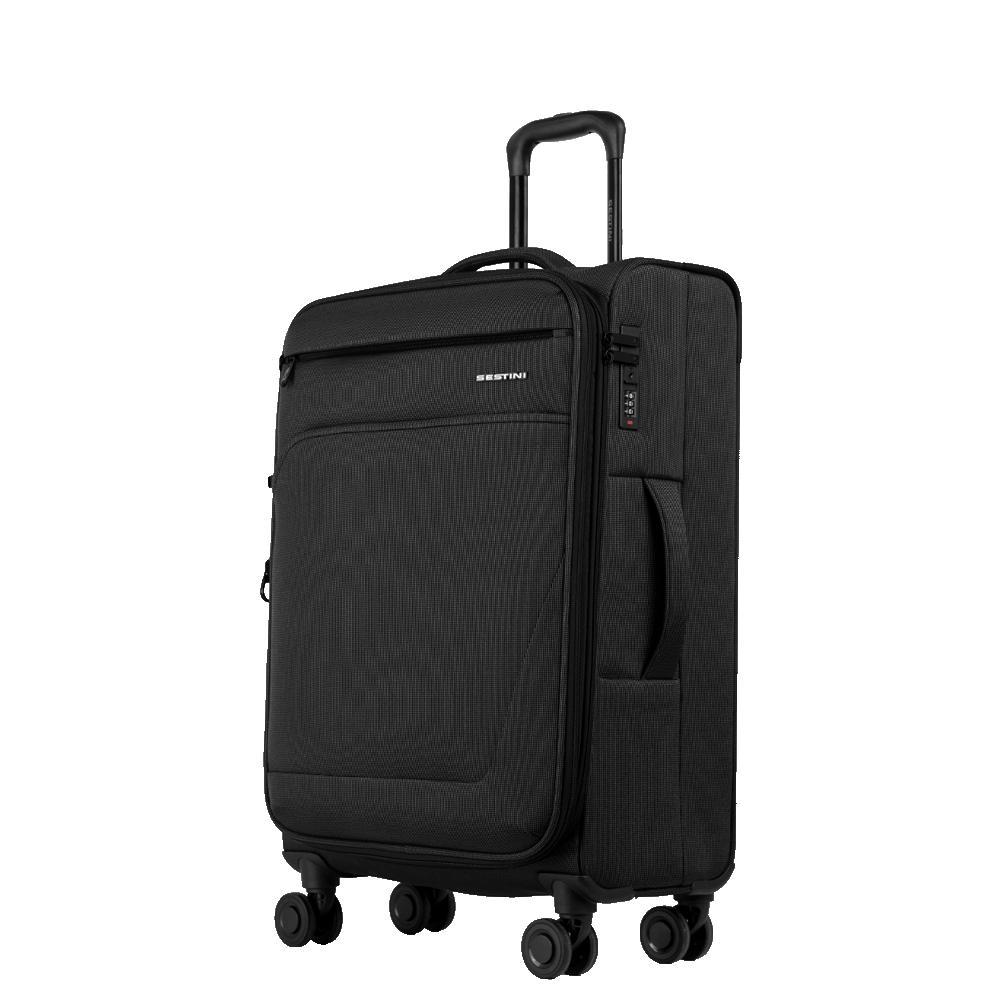 Mala de Viagem Média Rodas 360° Ultralight - Preto — imagem 2 de 2