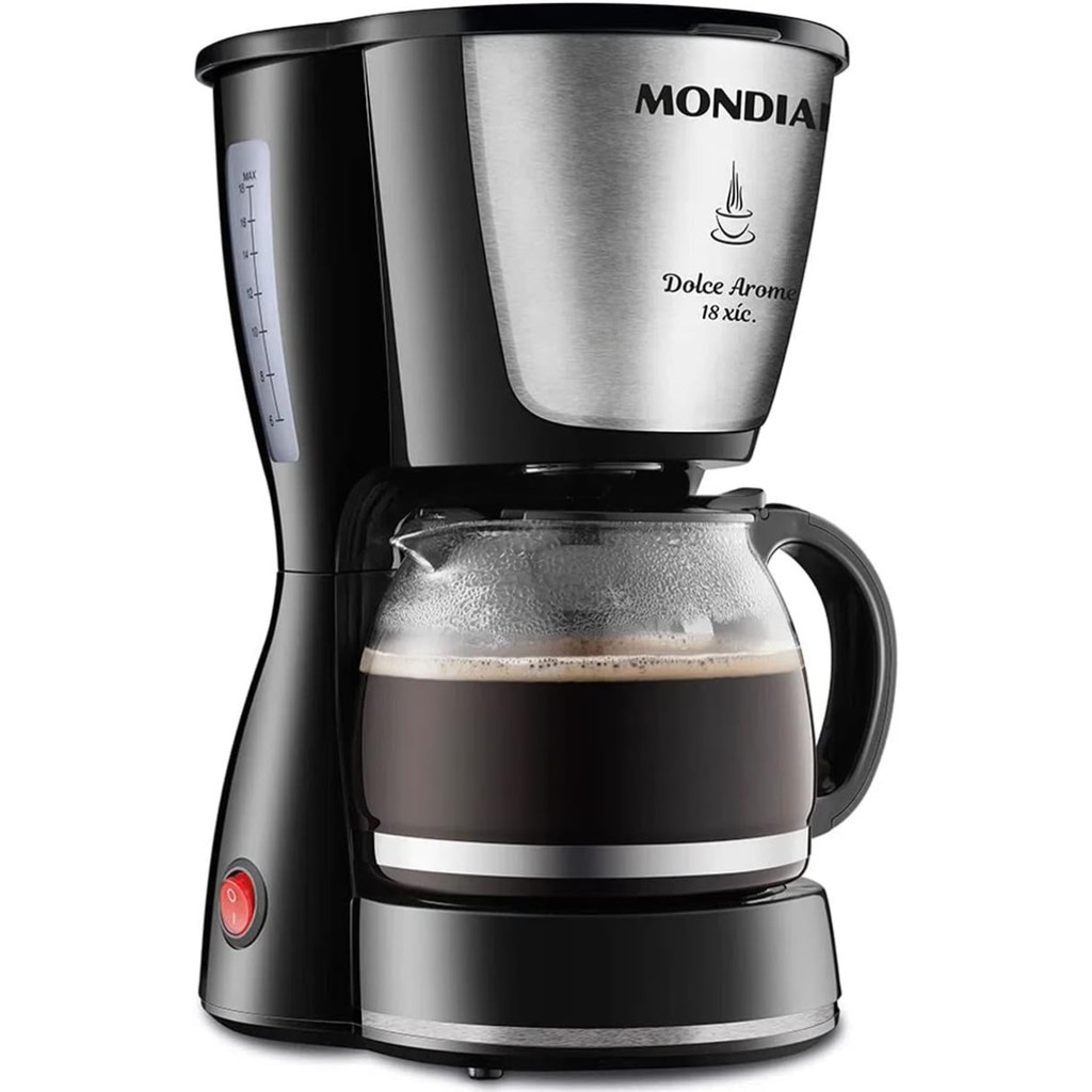 Cafeteira Elétrica Mondial Dolce Arome C-30 18 Xícara 127V Preta em Oferta na Shopee