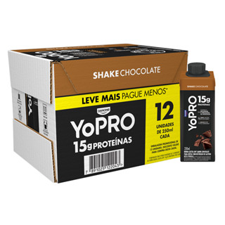 YoPRO Chocolate 15g de proteínas 250ml - 12 unidades em Oferta na Shopee