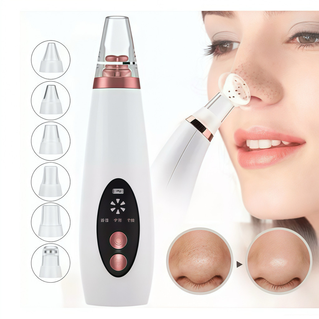 Removedor De Cravos E Poros Elétrico Recarregável Usb Com 6 Pontas em Oferta na Shopee