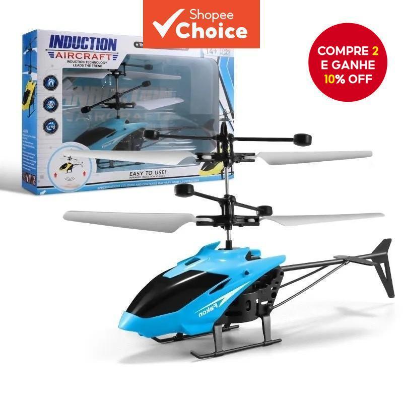 Suspensão De Dois Passas Por Indução , Jogo Resistente A Quedas Com Helicóptero Voador Leve , Brinquedos Criativos De Vô