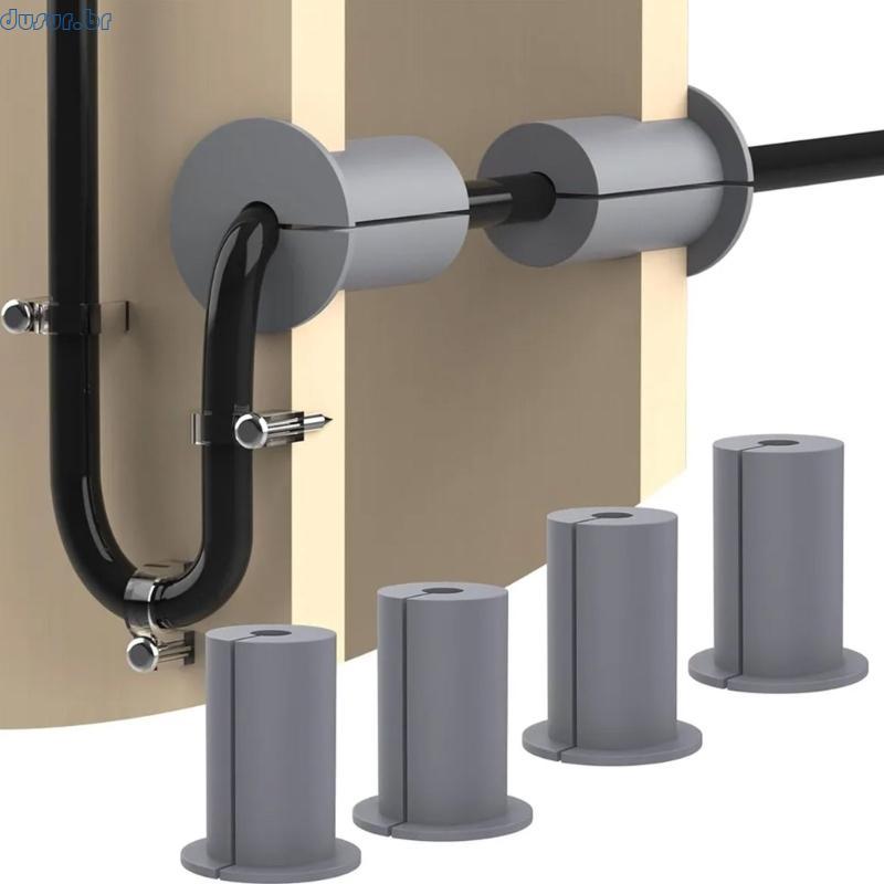 dusur9 6 Peças Bucha Furo Parede Para Móveis , Borracha , Passagem Através Furos