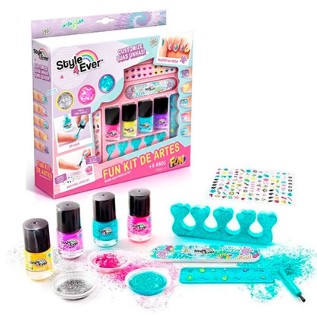 Conjunto Style 4 Ever Decore Suas Unhas F0218-3 Fun em Oferta na Shopee