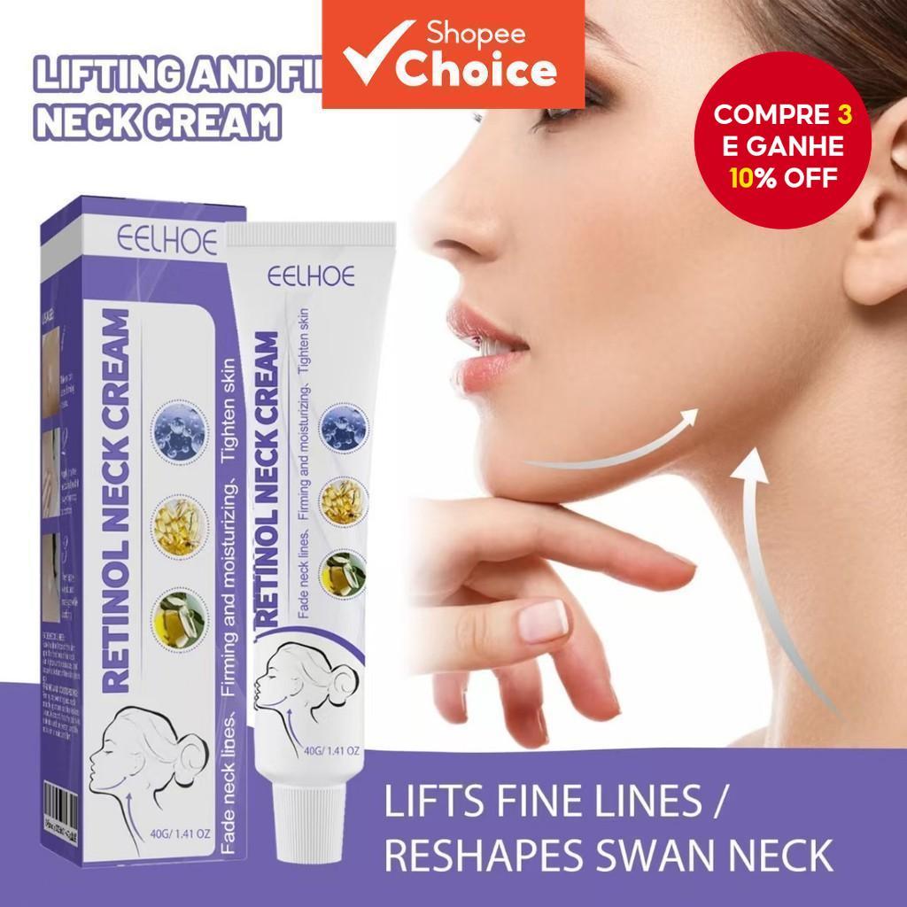 EELHOE Creme Para Pescoço Retinol Manteiga De Karité Aperto Lifting Rejuvenescedor Iluminador Hidratante Firmador