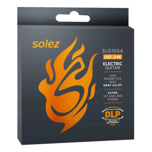 Encordoamento Solez Guitarra 6 Cordas Slg10-ga Calibre 0.010 Full