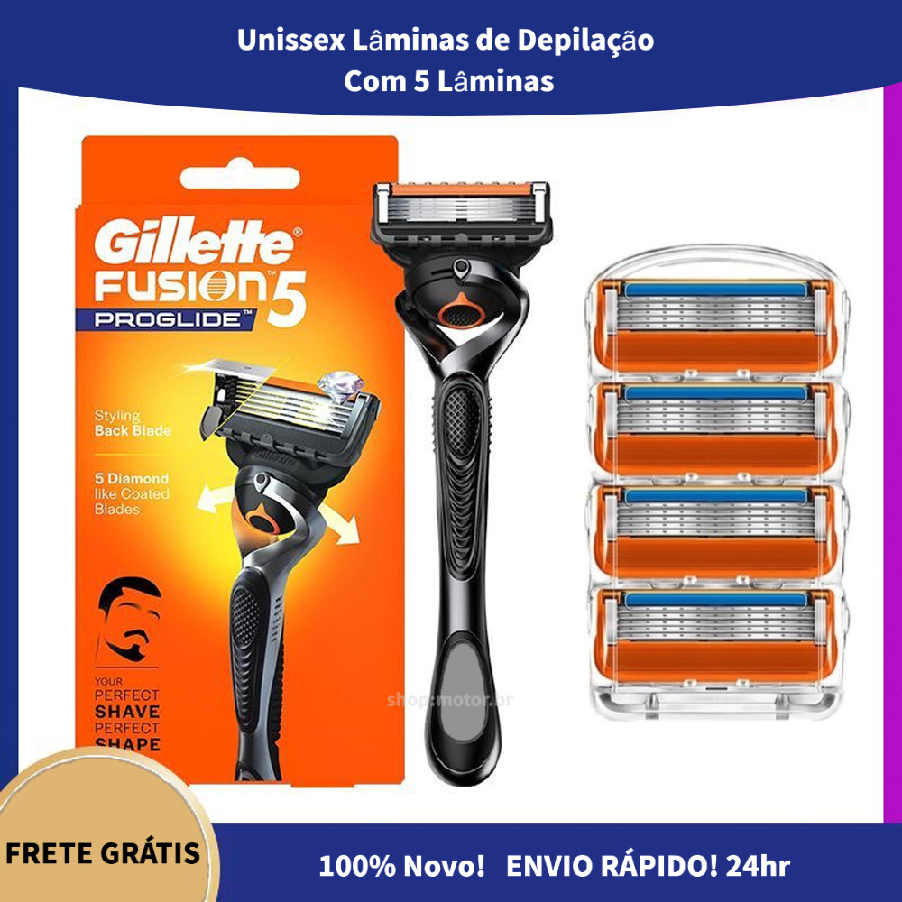 Gillette Fusion 5/Navalha ProGlide | Para Cartuchos De 5 Lâminas-Frete Grátis