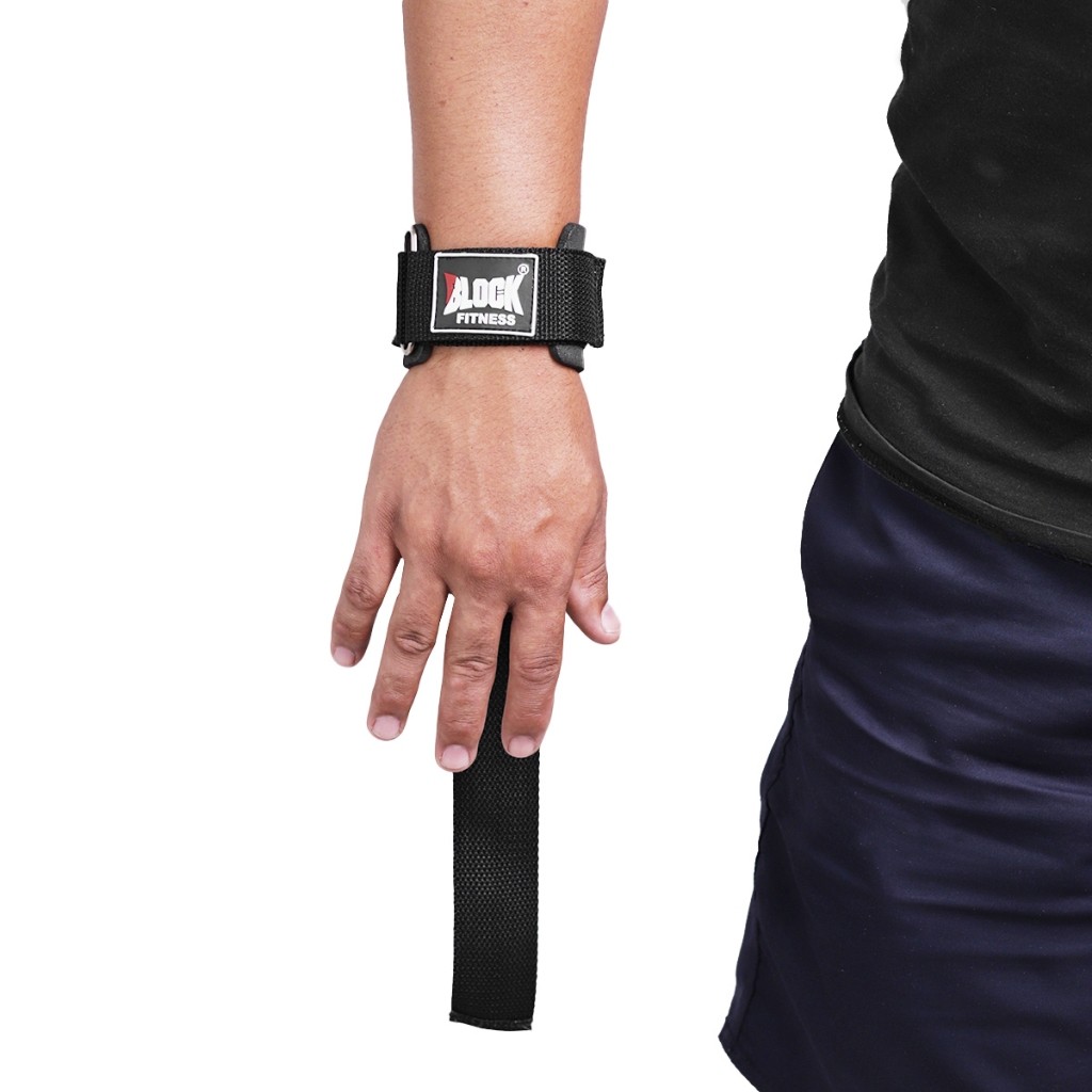 Tala Strap Com Munhequiera Pra Musculação Fita  Para Treino De Força