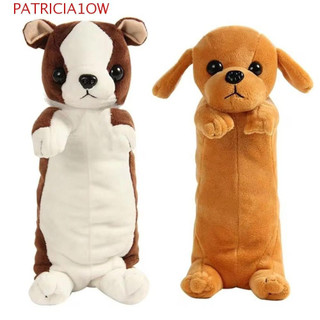 PATRICIA1OW Bolsa De Lápis Para Cães , De Pelúcia Macia E Fofa Cachorro Armazenamento De Papelaria Com Zíper Inovador