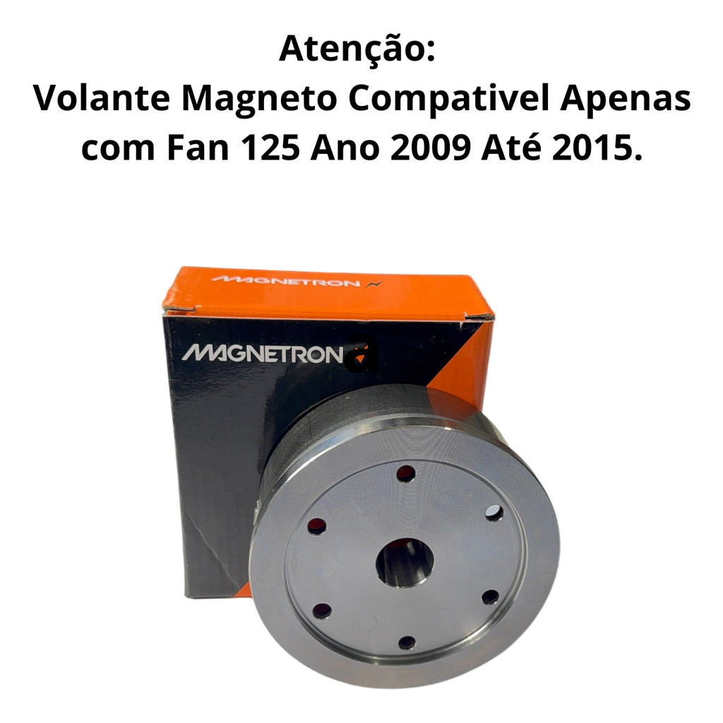 Detalhes do Partida Elétrica Fan 125 Ks 2009 2010 2011 2012 2013 2014 2015 Com Volante Kit Completo