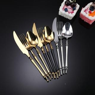 Conjunto de talheres colher talheres lendário ocidental talheres de aço inoxidável bife talheres colher sobremesa garfo