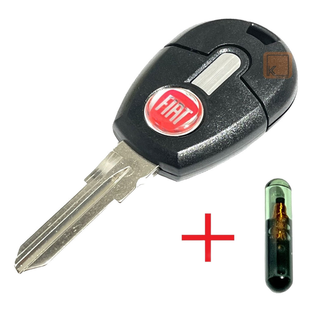 Kit 2 Chave Com Chip Code Fiat Palio Uno Strada Fiorino