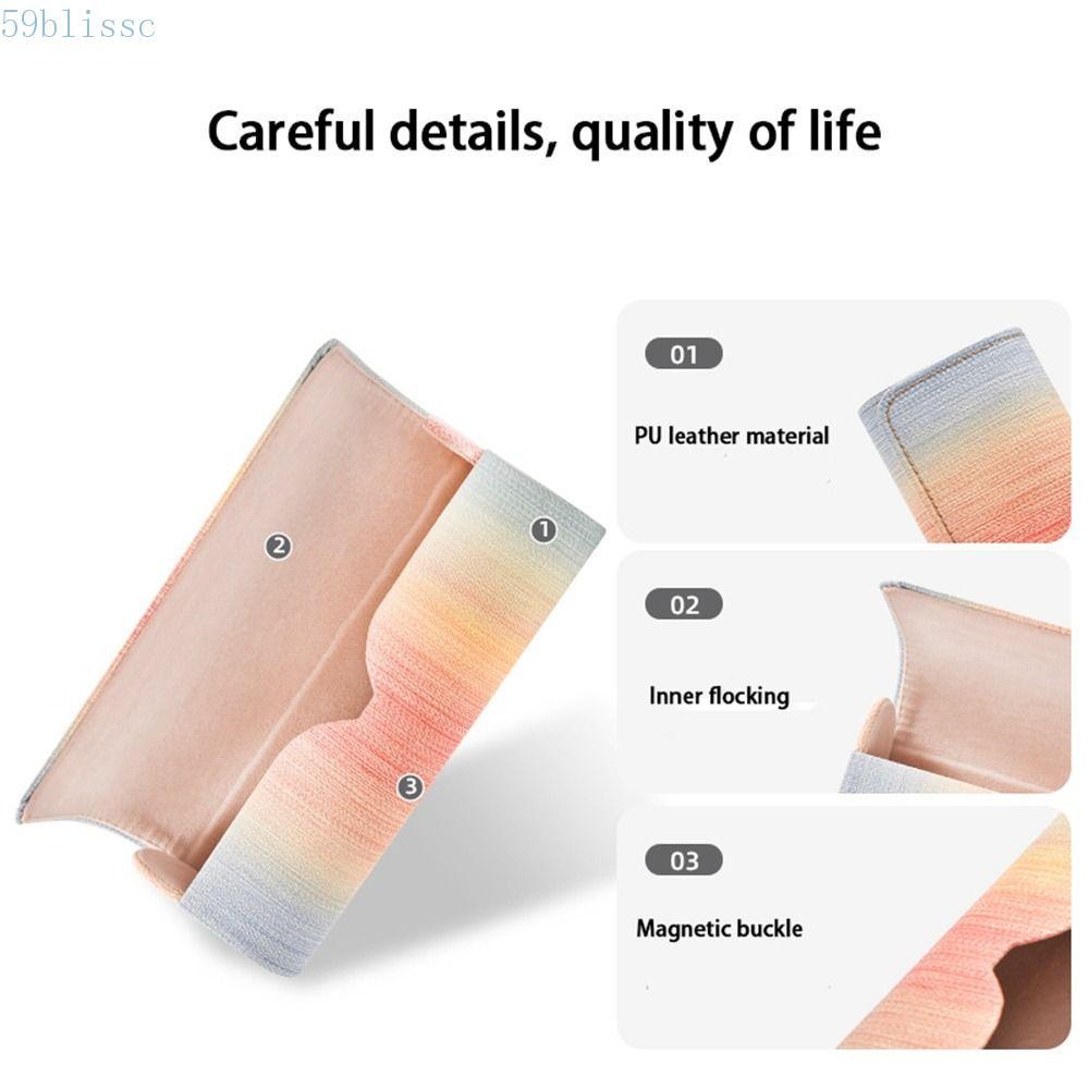 BLISSC Eyewear Cases PU Couro Crianças Arco-Íris Para Mulheres Bolsa De Óculos Portátil Estojo De Espetáculo