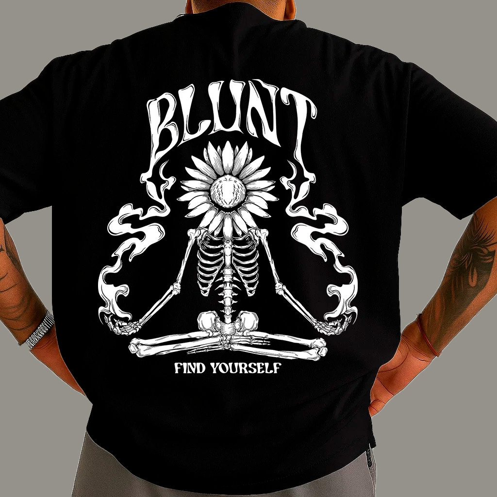 [Camiseta Vintage Masculina Algodão]VU Camisa Camiseta Blusa Oversized Blunt Confortavel 100% Algodão
