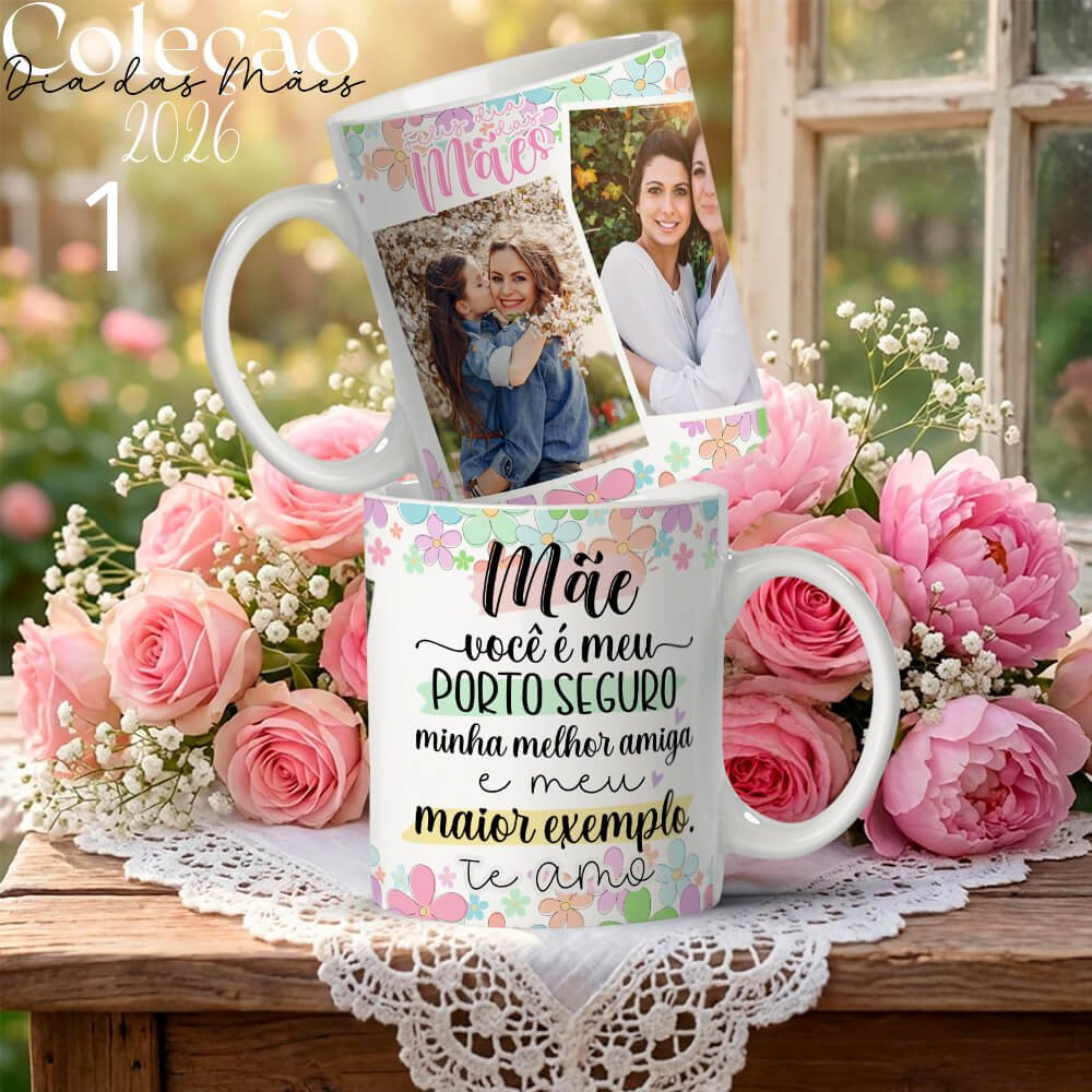 Caneca Personalizada Dia das Mães 325ml | Caneca com Foto | Presente para Mãe | Lembrança Dia das Mães