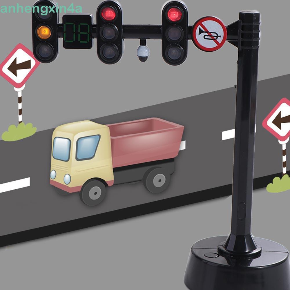 Brinquedos Modelo De Mini Parada ANHENGXIN , Sinais De Luz De Brinquedo De Trânsito De , Acessórios