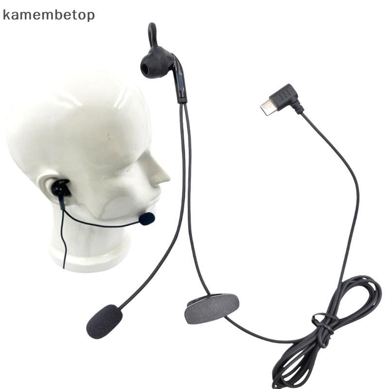 1 Pçs Para V6 Pro V4C Plus Q8 F6 V7 Juiz Orelha Inte Fone De Ouvido Tipo-C USB Interface Árbitro Fones Intra-Auriculares