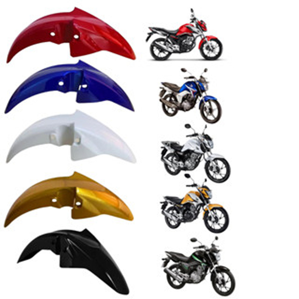 Paralama Dianteiro Honda Titan - Fan - CG 160 14/23 Injetado [PRETO - BRANCO - VERMELHO - AZUL - AMARELO]