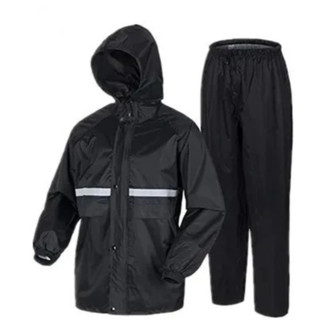 Capa de Chuva Conjunto Completo Para Motoqueiro Adulta Masculina Feminina Com Faixa de si…