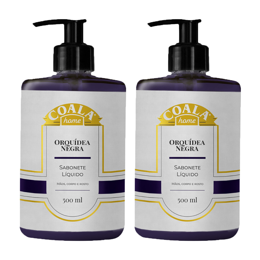 Sabonete Líquido Coala Orquídea Negra 500ml Kit 2 Perfumado