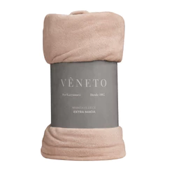 Manta Fleece Microfibra 180g Vêneto Rosa