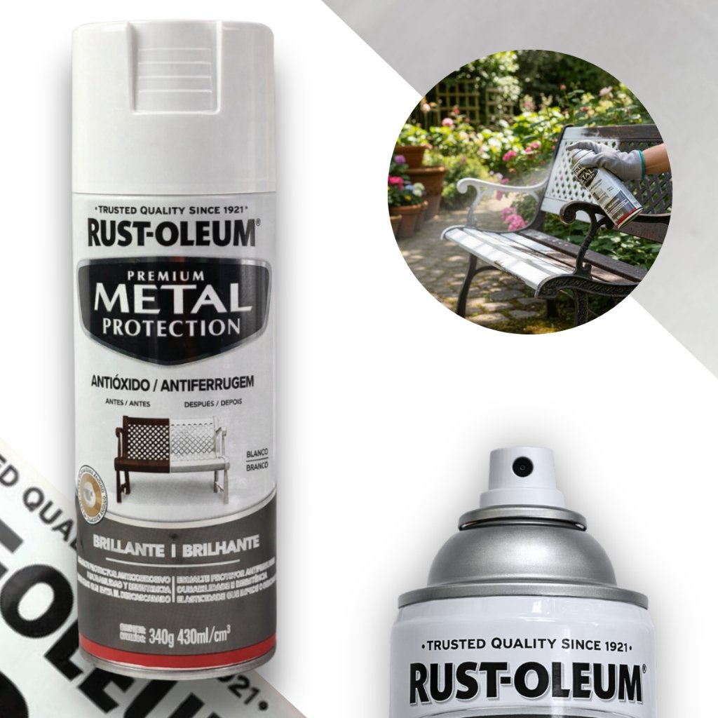 Spray Esmalte Anticorrosivo Metal Protection Branco Rust oleum