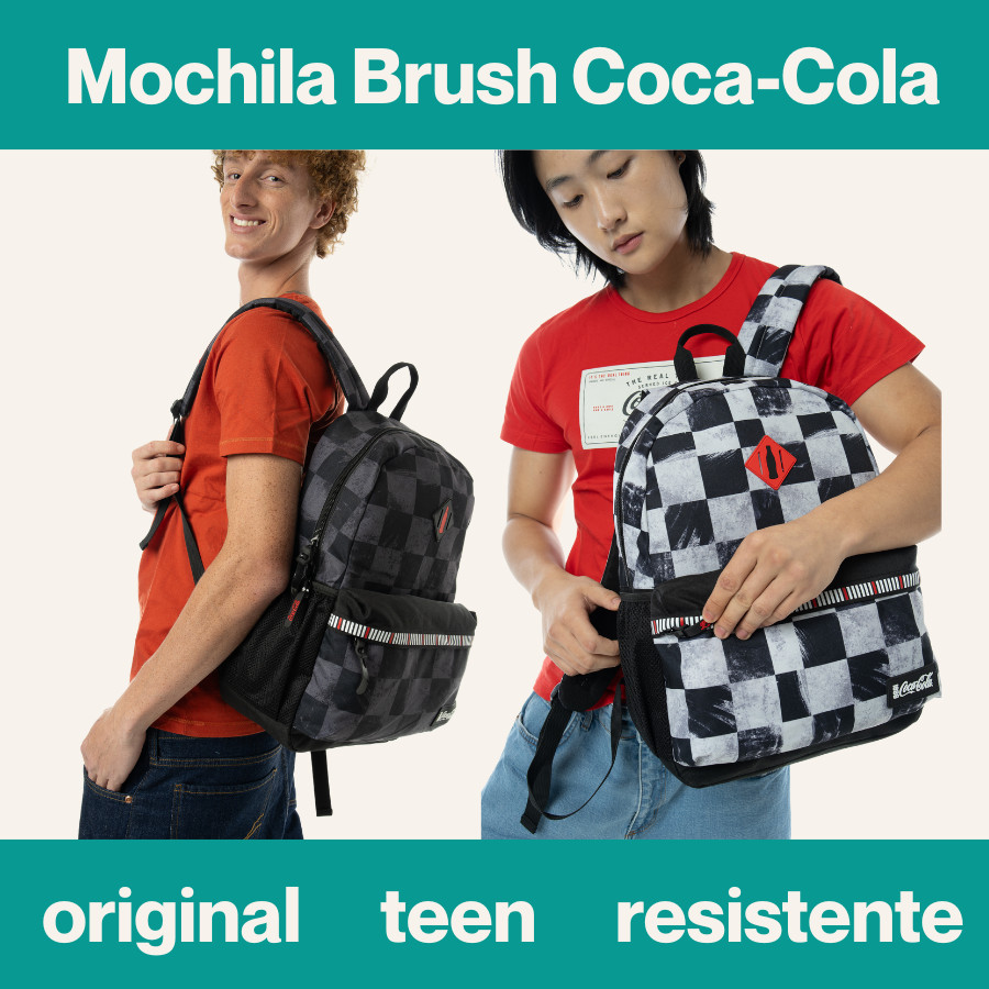 Mochila Teen Brush Coca Cola Vintage Original Pacific