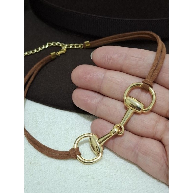 Choker bridão feminino country lançamento boiadeira camurça courinho moda western colar country feminino