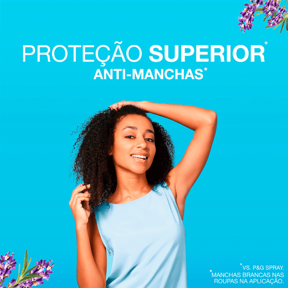 Detalhes do Desodorante Antitranspirante Secret Gel Lavanda Com pH Balanceado 45g