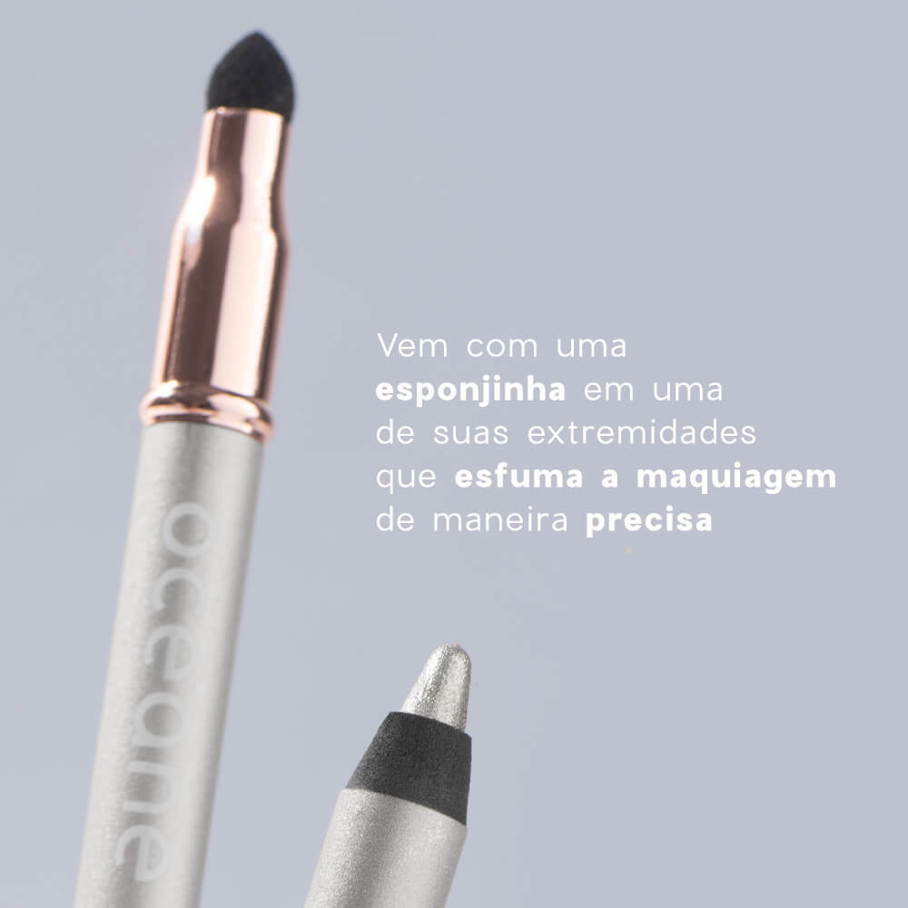 Detalhes do Lápis para Olhos Prata - Shine Eye Pencil Silver Océane 4you 1,4g