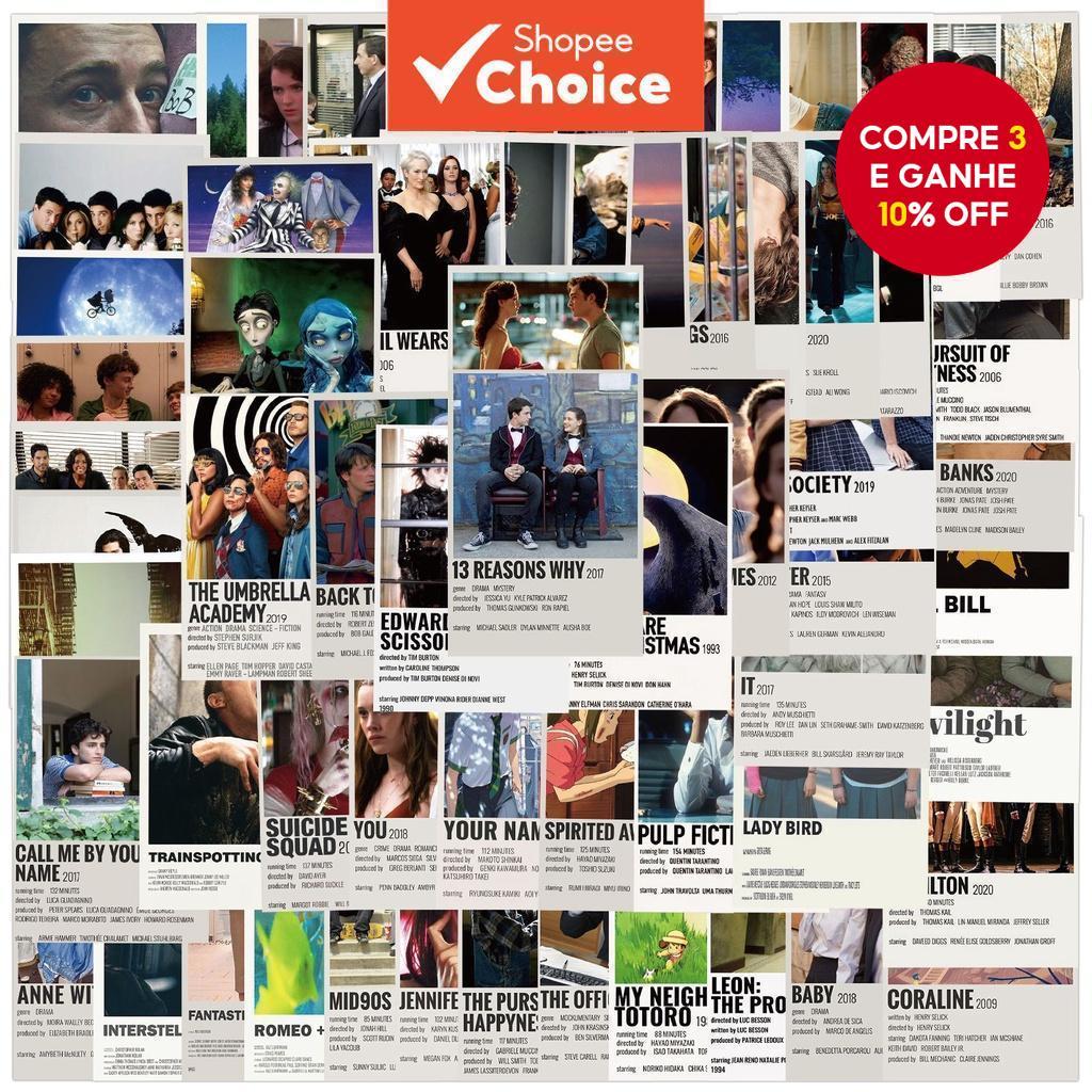 64PCS Adesivos Vintage Decalques Desenhos Animados para Laptop Carro PVC Graffiti Suporte Água em Oferta na Shopee